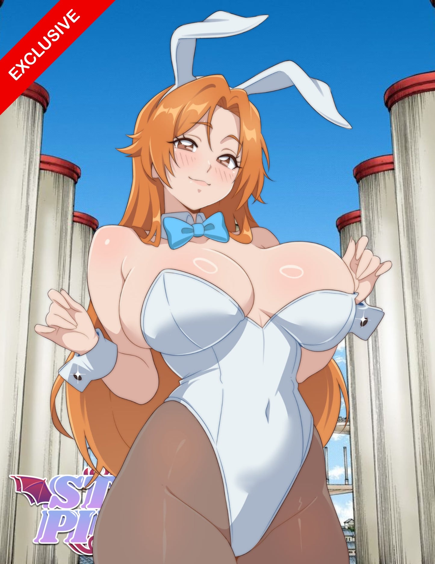 Orihime Bunny In Hand SFW