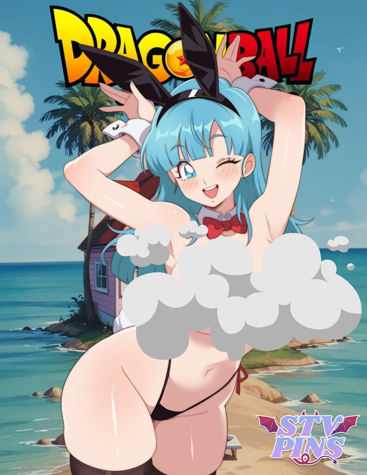 Bulma Bunny In Hand Pin