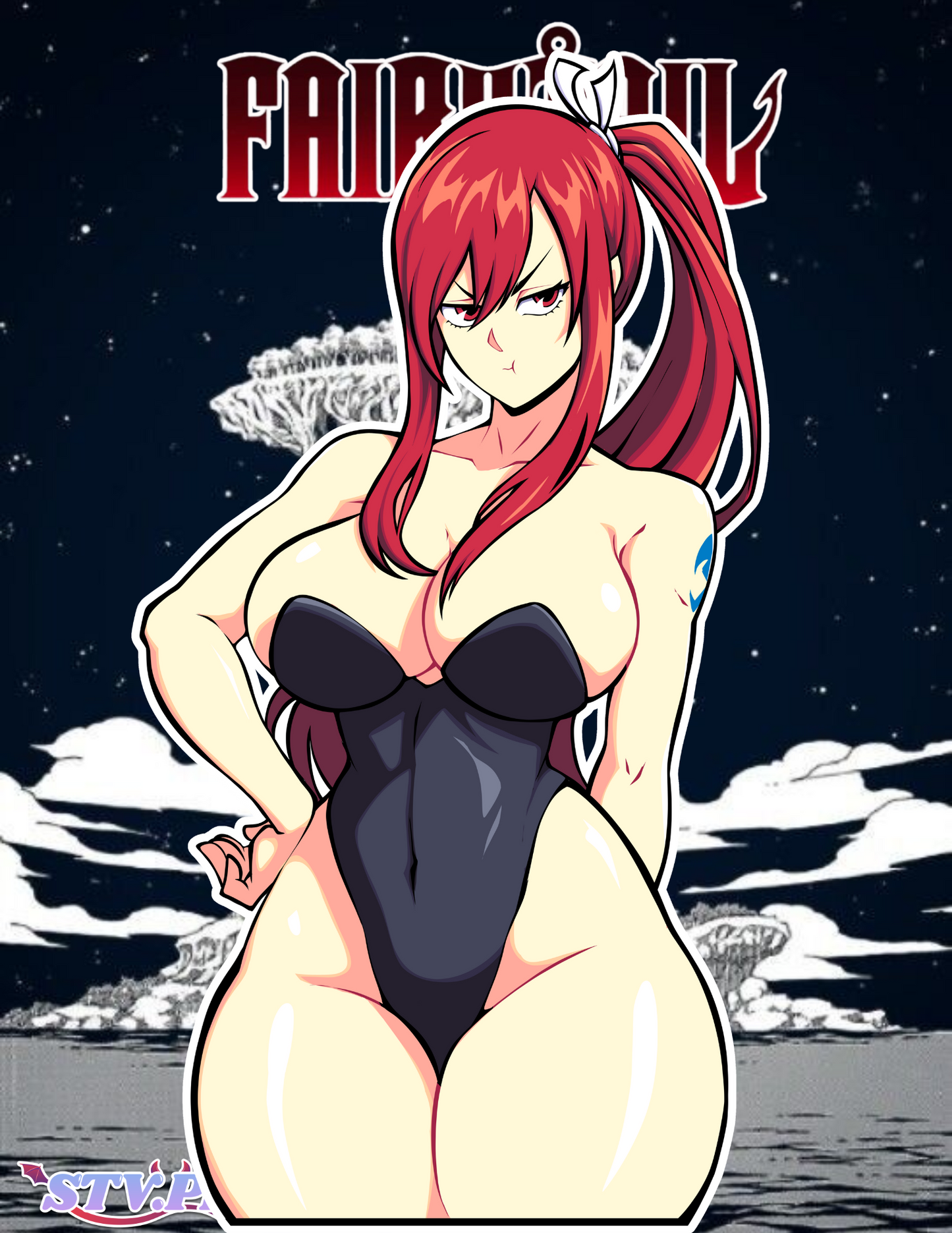 Erza Bunny Black Nickel (In Hand)